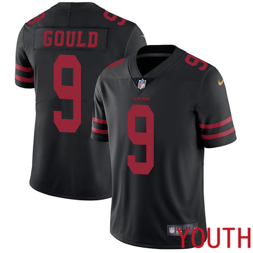 San Francisco 49ers Limited Black Youth Robbie Gould Alternate NFL Jersey 9 Vapor Untouchable